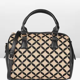 Allen Solly Checked Structured Handheld Bag with-picture-49