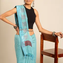 Taavi Bhagalpuri Woven Design Handloom Zari Saree-picture-23