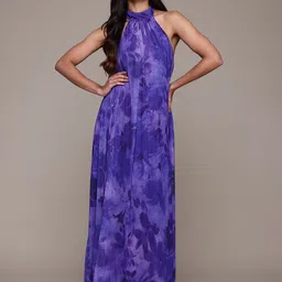 MANGO Print Halter Neck Maxi Dress-picture-17