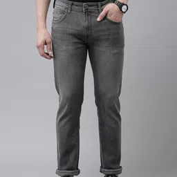 BEAT LONDON by PEPE JEANS Men Grey Tapered Fit Low-Rise Heavy Fade Stretchable Jeans-picture-37
