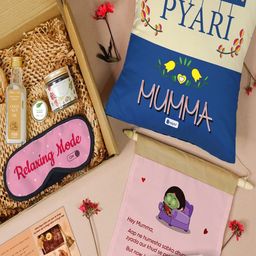 Indigifts Blue Printed Mothers Day Attractive Gift Hamper-picture-36