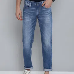 Levis Men Mid Rise Slim Fit Heavy Fade Stretchable Jeans-picture-36