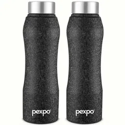 Pexpo Black 2 Pieces Stainless Steel Water Bottle 1L-picture-21