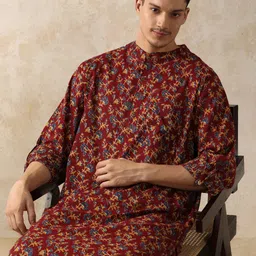 Moara Floral Printed Straight Pure Cotton Long Kurta-picture-29