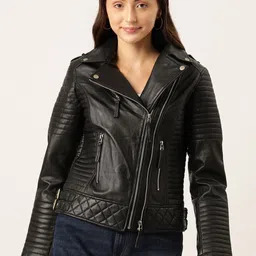 Leather Retail Leather Lightweight Biker Jacket-picture-34