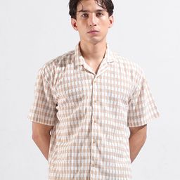 The Indian Garage Co Men Relaxed Fit Self Design Shirt-picture-15