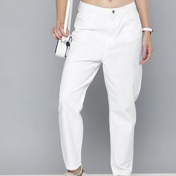 Flying Machine Women White Boyfriend Fit Mid-Rise Jeans-picture-18