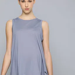 Puma Maternity Longline dryCELL Tank Sustainable Top With Back Slit-picture-14