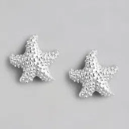 DressBerry Rhodium-Plated 925 Sterling Silver Star Shaped Studs-picture-40