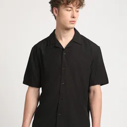 THE BEAR HOUSE Slim Fit Opaque Casual Shirt-image-19
