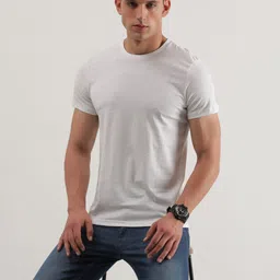 Lee Geometric Printed Round Neck Slim Fit Cotton T-shirt-picture-37