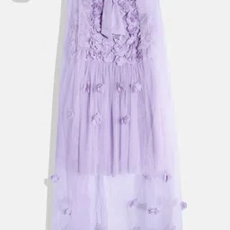 Allen Solly Junior Girls Floral Applique A-Line Dress-picture-50