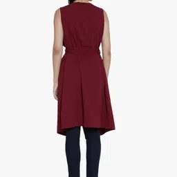 Annabelle by Pantaloons Women Longline Shrug with Belt image 5