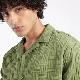 glitchez Textured Relaxed Shirt image 4