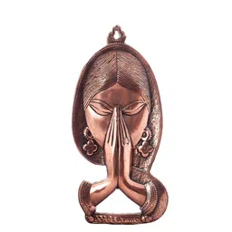 eCraftIndia Bronze-Toned Metal Wall Hanging image 2