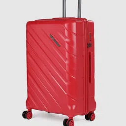 wildcraft Columbus Red Textured Medium Trolley Suitcase image 5