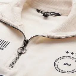 The Roadster Lifestyle Co. Typography Print Crop Sweatshirt image 2