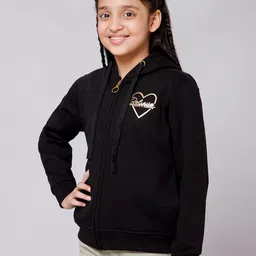 Alan Jones Girls Hooded Front-Open Sweatshirt image 4