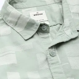 WROGN Men Pure Cotton Slim Fit Geometric Printed Casual Shirt image 2