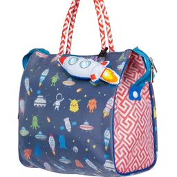 ROSADA Kids Space Printed Lightweight Waterproof Tote Bag image 5