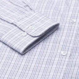 Park Avenue Men Pure Cotton Slim Fit Checked Formal Shirt image 3