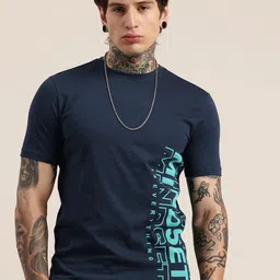 HERE&NOW Pure Cotton Typography Printed T-shirt image 4
