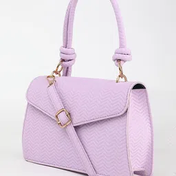 LULU & SKY PU Shopper Tote Bag with Bow Detail image 3