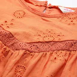 all about you Embroidered Puff Sleeve Cotton Top image 3