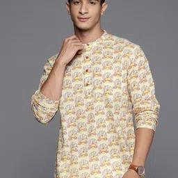 Indo Era Men Ethnic Motifs Printed Kurta image 3