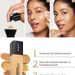 SUGAR Ace Of Face Dewy Foundation 05 Flat White 30Ml (799) image 4