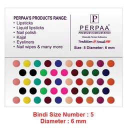 PERPAA Premium Velvet Sticker Kumkum Bindi Box - 15 Flaps image 4