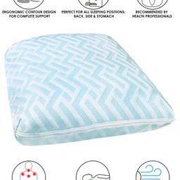 Story@home Set Of 1 White Soft Pillow image 4