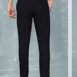 M7 by Metronaut Men Navy Blue Solid Track Pants image 5