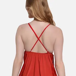 FIMS Pack of 2 Self Design Satin Baby Dolls image 4