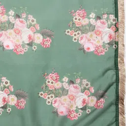 Varanga Women Floral Yoke Design Plus Size Kurta with Trousers & Dupatta image 4