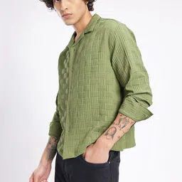 glitchez Textured Relaxed Shirt image 5