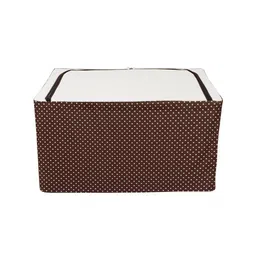 BlushBees Set Of 2 Brown & White Printed Wardrobe Organizer Storage Box image 3