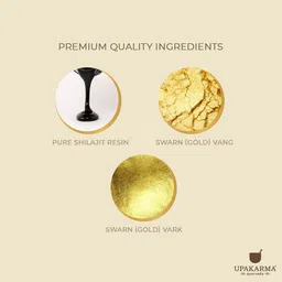 UPAKARMA Ayurveda Pure Shilajit Resin with Gold Dust 20g image 2