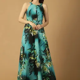 250 DESIGNS Georgette Fit & Flare Maxi Dress image 4