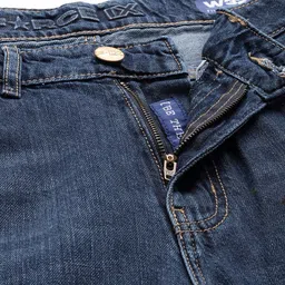 FORCE IX Men Slim Fit Mildly Distressed Light Fade Pure Cotton Jeans image 2