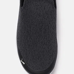 Puma Men Black Stride Evo v1 Slip-On Sneakers image 3