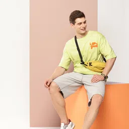 Harvard Typography Printed Drop-Shoulder Sleeves Pure Cotton T-shirt image 3