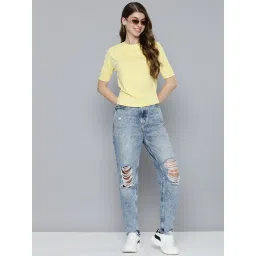 levi's Women's Textured Crew Neck Cropped T-shirt-picture-39
