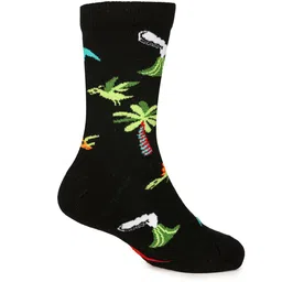 KazarMax Kids Unisex Pack Of 3 Patterned Calf-Length Socks image 3