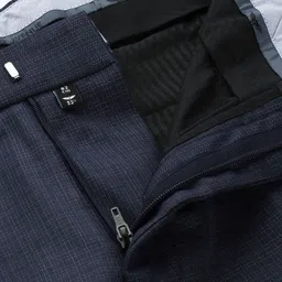 Park Avenue Men Textured Smart Regular Fit Formal Trousers image 5