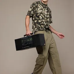 R.Code by The Roadster Life Co. Men Tie and Dye Printed Relaxed Fit T-shirt image 3