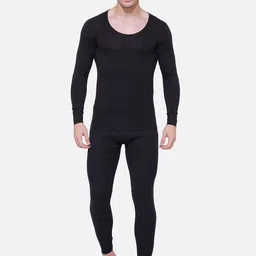 Ayaki Men Black Solid Thermal Top image 3