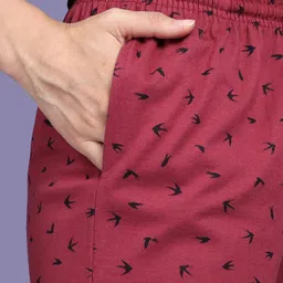 Kryptic Printed Pure Cotton Mid-Rise Lounge Pants image 5