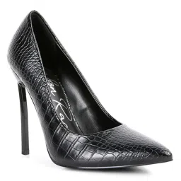 London Rag Textured Black Heels-image-45