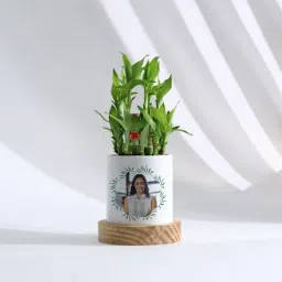 Personalized Women's Day Bamboo Plant With Planter-picture-17